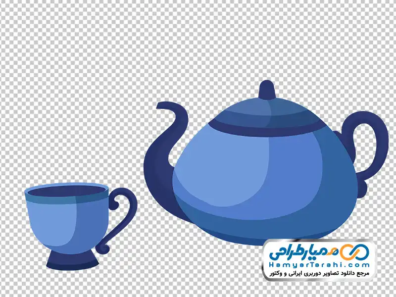 عکس وکتوری قوری و فنجان تصویر وکتوری قوری و فنجان با فرمت png