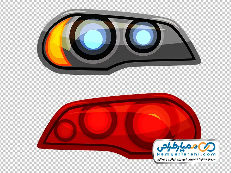 تصویر وکتوری چراغ های ماشین تصویر چراغ های ماشین با فرمت png
