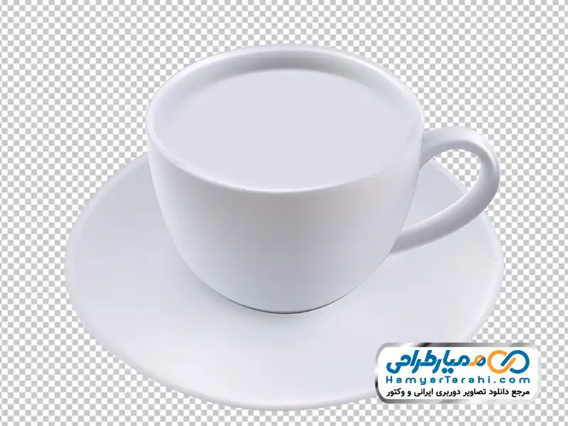 تصویر وکتوری فنجان و نعلبکی سرامیکی سفید تصویر فنجان و نعلبکی سرامیکی سفید با فرمت png