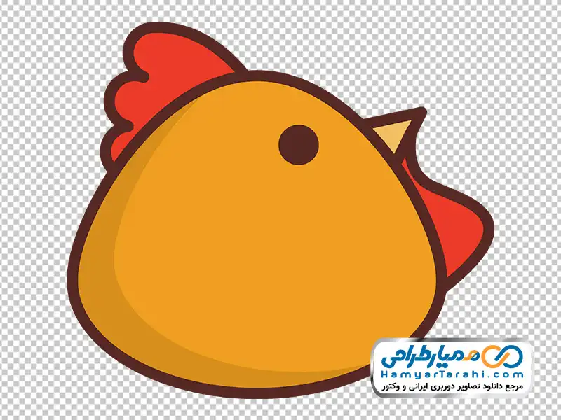 تصویر وکتوری سر مرغ آیکون سر مرغ با فرمت png