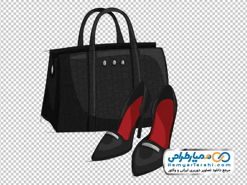 تصویر png کیف و کفش زنانه مجلسی تصویر وکتوری کیف و کفش زنانه مجلسی با فرمت png
