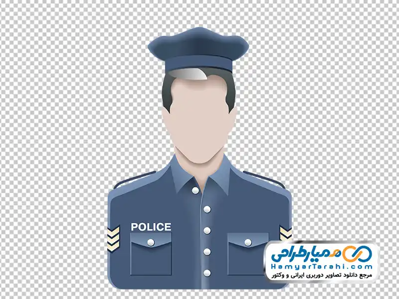 دانلود تصویر وکتوری آواتار پلیس تصویر وکتوری آواتار پلیس با فرمت png
