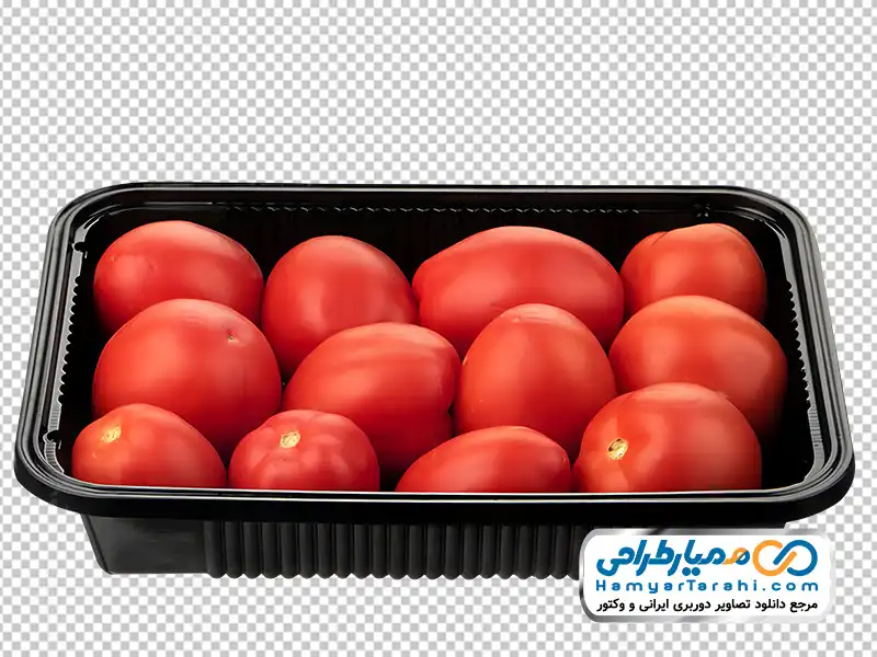 دانلود تصویر با کیفیت گوجه فرنگی داخل ظرف یکبارمصرف عکس با کیفیت گوجه فرنگی داخل ظرف یکبارمصرف
