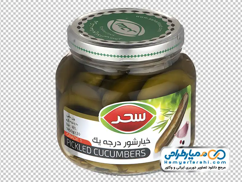 دانلود تصویر با کیفیت شیشه خیارشور سحر تصویر png شیشه خیارشور سحر