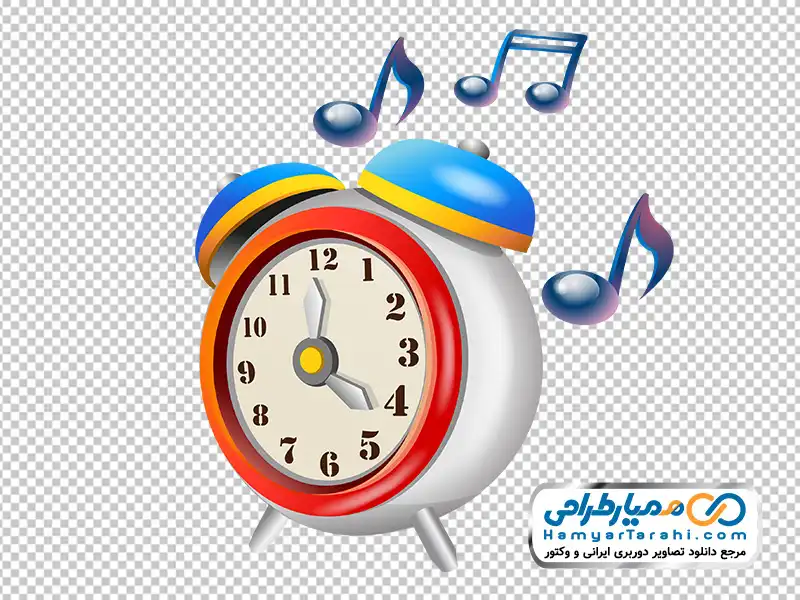 دانلود عکس وکتوری ساعت زنگ دار با نت موسیقی عکس وکتوری ساعت زنگ دار با نت موسیقی با فرمت png