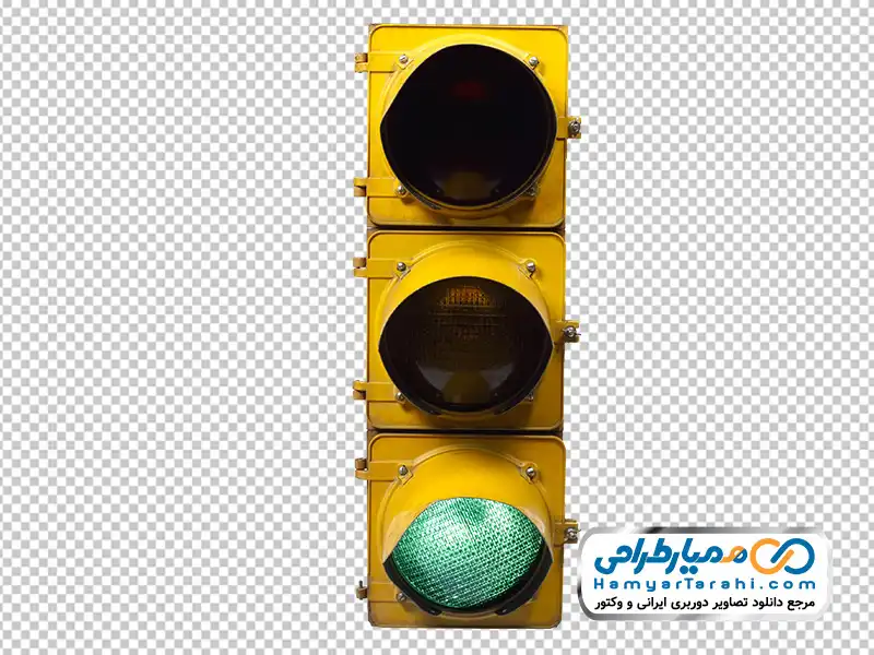دانلود تصویر png چراغ راهنمایی و رانندگی با چراغ سبز روشن تصویر چراغ راهنمایی و رانندگی با چراغ سبز روشن با فرمت png