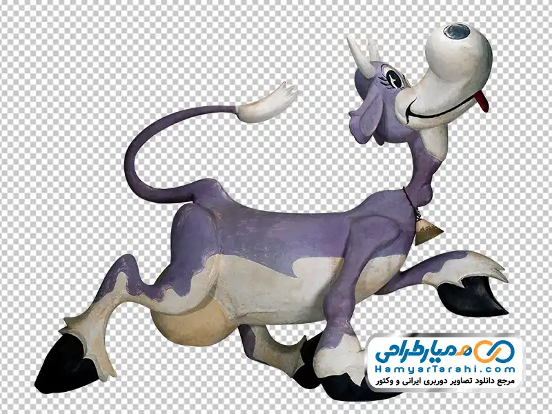 تصویر کارتونی گاو عکس کارتونی گاو با فرمت png