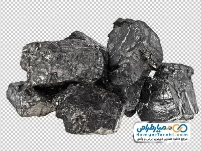 تصویر png تکه های زغال