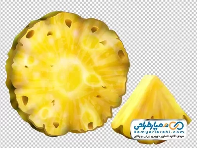 تصویر با کیفیت برش آناناس