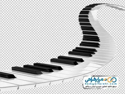 تصویر png کلید های پیانو