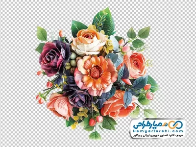 فایل png دسته گل بوهو