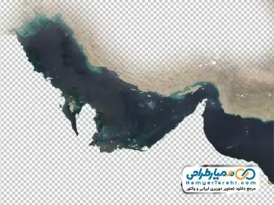 فایل png نقشه خلیج فارس