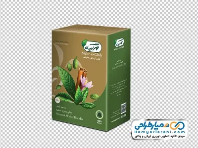 تصویر png کارتن چای سبز ایرانی