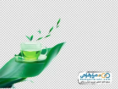 تصویر png دمنوش و برگ چای