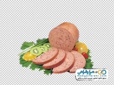 عکس png کالباس با تزئین میوه