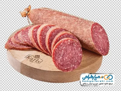 دانلود تصویر png کالباس برش خورده