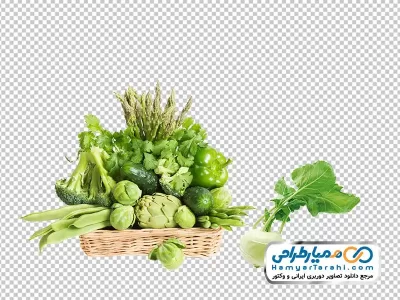 عکس png سبد سبزیجات