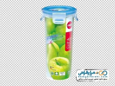 دانلود تصویر با کیفیت ظرف استوانه ای نگهداری مواد غذایی