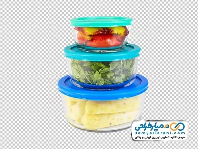 تصویر png ظرف شیشه ای نگهداری مواد غذایی