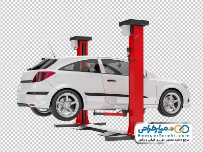 تصویر با کیفیت بالا بر ماشین در مکانیکی با فرمت png