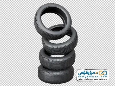 عکس png تایر روی هم چیده شده