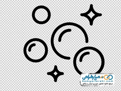 عکس png آیکون حباب آب