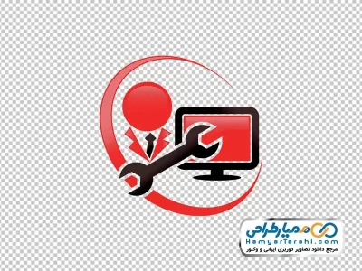 آیکون صفحه کامپیوتر و آچار با فرمت png