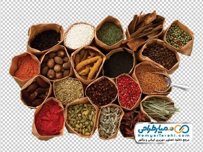 عکس دوربری ادویه جات