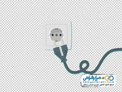 تصویر وکتوری پریز و دوشاخه