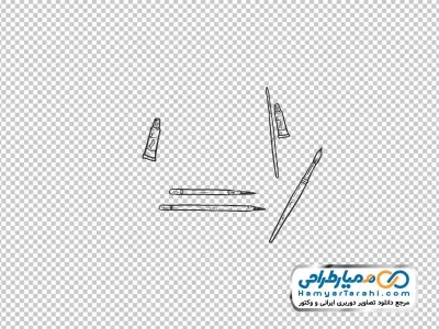 دانلود تصویر سیاه و سفید قلمو و رنگ روغن