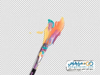 عکس با کیفیت قلمو و لکه رنگ