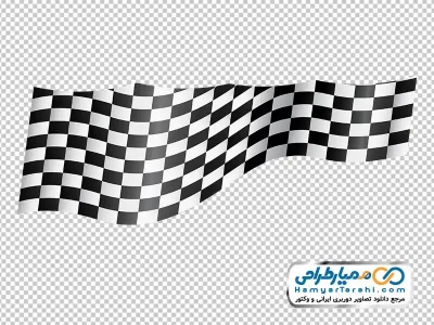 دانلود تصویر با کیفیت پرچم شطرنجی مسابقات رالی