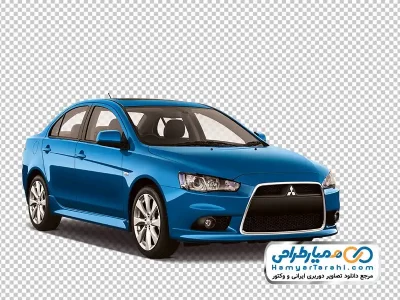 دانلود تصویر png ماشین میتسوبیشی آبی