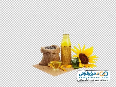 تصویر روغن و تخمه آفتابگردان با فرمت png
