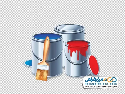 دانلود عکس با کیفیت قوطی رنگ با فرمت png
