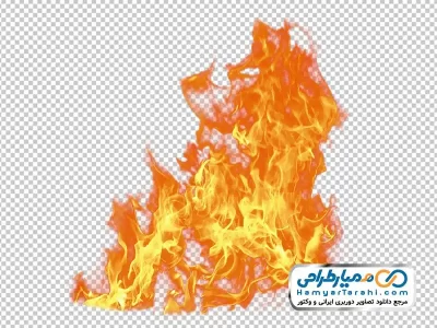 عکس با کیفیت شعله های آتش با فرمت png