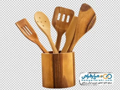 دانلود تصویر png سرویس کفگیر چوبی