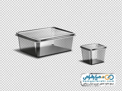 دانلود تصویر وکتوری ظرف شیشه ای شفاف