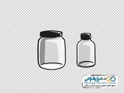 تصویر وکتوری شیشه در دار