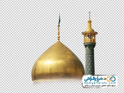 عکس دوربری گنبد و گلدسته حضرت معصومه