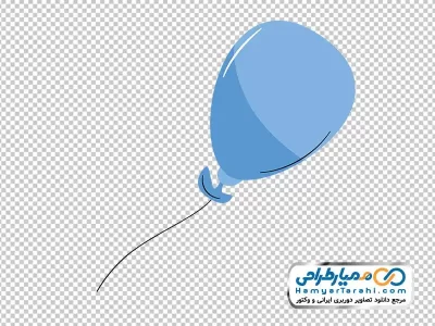 دانلود عکس وکتوری بادکنک آبی