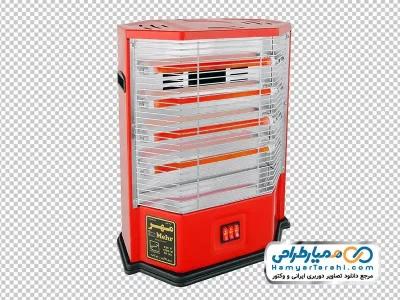 دانلود تصویر با کیفیت بخاری برقی با 4 المنت نوری فن دار