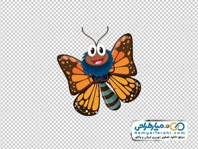 دانلود عکس کارتونی پروانه
