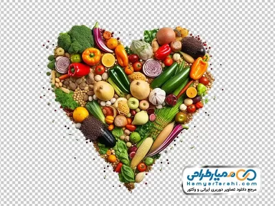 عکس دوربری انواع میوه و سبزیجات