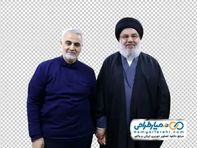 تصویر با کیفیت سردار سلیمانی و حسن نصرالله