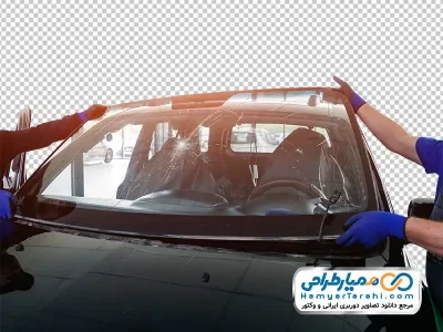 عکس با کیفیت تعویض شیشه ماشین