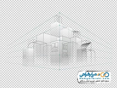 دانلود تصویر وکتوری نقشه ساختمان شهری
