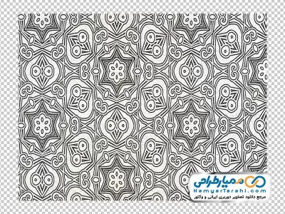 تصویر پترن زمینه با نقوش سنتی با فرمت png