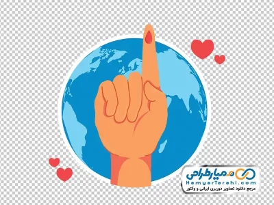 دانلود تصویر وکتوری دست با لکه خون برای آزمایش دیابت