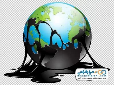 عکس وکتوری کره زمین و نفت